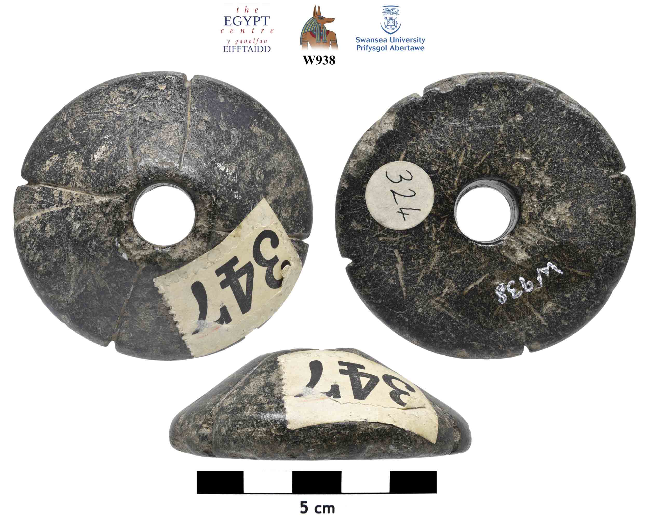 Image for: Stone disc shaped macehead